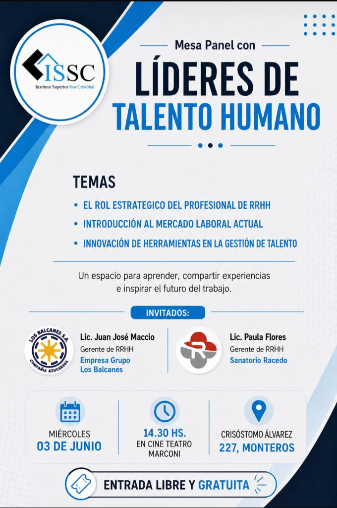 Afiche Promocional - Mesa Panel con Líderes de Talento Humano